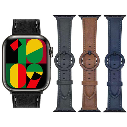 xDfind Round Buckle Leather Watch Band - DealBuddy