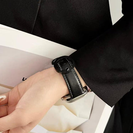 xDfind Round Buckle Leather Watch Band - DealBuddy