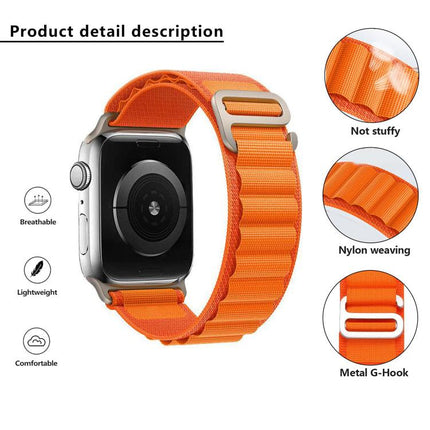 xDfind Aline Nylon Loop Watch Band, For Apple Watch 46mm / 49mm / 45mm / 44mm, For Apple Watch 42mm / 41mm / 40mm / 38mm - DealBuddy