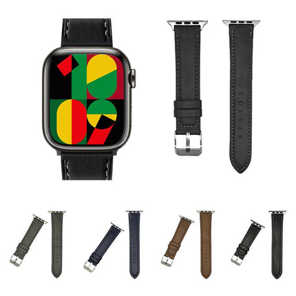 xDfind Crazy Horse Texture Leather Watch Band - DealBuddy