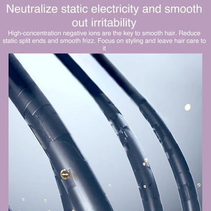 K-SKIN KD382S Negative Ion Hair Care Type-C Wireless Hair Straightening Comb, KD382S (Black), KD382S (Purple) - DealBuddy