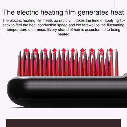 K-SKIN KD382S Negative Ion Hair Care Type-C Wireless Hair Straightening Comb, KD382S (Black), KD382S (Purple) - DealBuddy