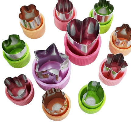 Stainless Steel Irregular Biscuit Mold Fruit Begetable Cutting Mold, 12pcs / Set Orange, 12pcs / Set Pink, 12pcs / Set Red, 12pcs / Set Yellow, 12pcs / Set Blue, 12pcs / Set Green, 12pcs / Set Purple, 12pcs / Set Random Color, 11pcs / Set Random Color - DealBuddy