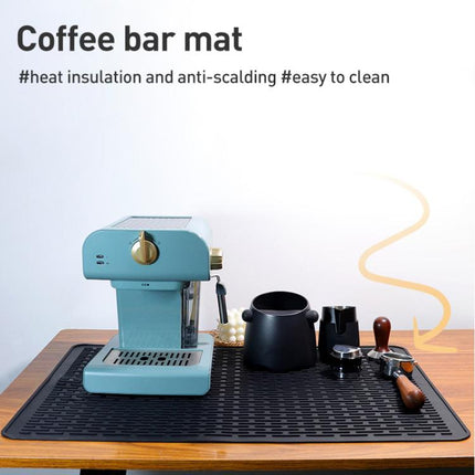 Multi-purpose Silicone Coffee Machine Mat Insulation Anti-Slip Drain Pad, Size: 71 x 50cm