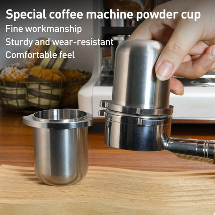 Coffee Machine Handle Stainless Steel Dosing Cup Mug Coffee Powder Feeder For Breville 8 Series, 54mm Compatible Type, 54mm Classic - DealBuddy