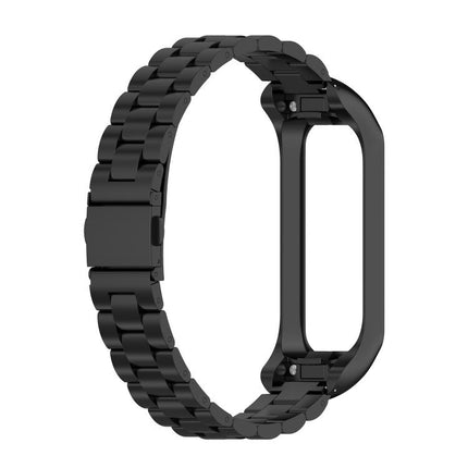 xDfind Metal Frame Integrated Three-beads Steel Watch Band - DealBuddy