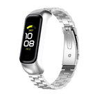 xDfind Metal Frame Integrated Three-beads Steel Watch Band, For Samsung Galaxy Fit 2 - DealBuddy