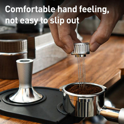 Coffee Powder Pressing Hammer Stainless Steel Cloth Powder, 53.3mm Mesh Texture, 53.3mm Mesh Texture with Needle, 58.3mm Mesh Texture, 58.3mm Mesh Texture with Needle - DealBuddy