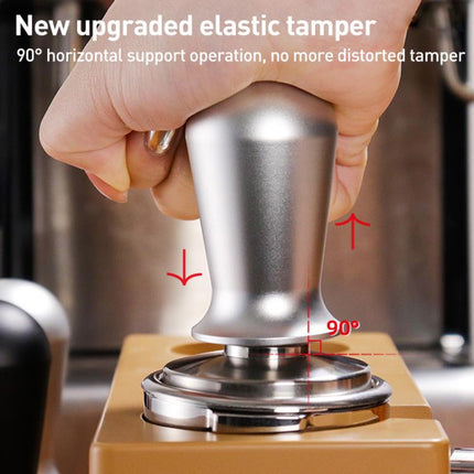 Stainless Steel Coffee Powder Hammer Pressure Powder Tampon, 51mm Black, 53mm Black, 51mm Silver, 53mm Silver, 58mm Silver - DealBuddy