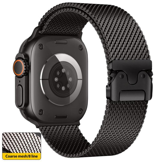 xDfind Umbrella Buckle Think Mesh Milanese Stainless Steel Watch Band