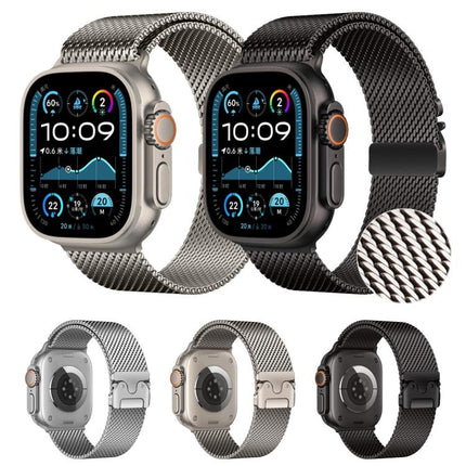 xDfind Umbrella Buckle Think Mesh Milanese Stainless Steel Watch Band