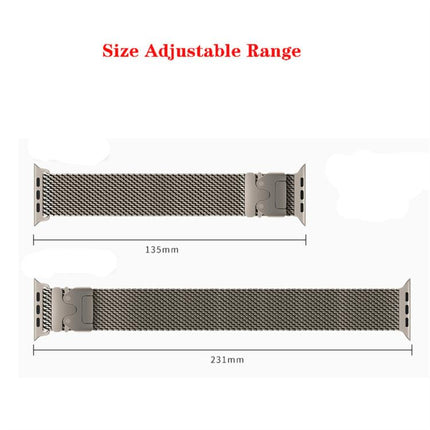 xDfind Umbrella Buckle Think Mesh Milanese Stainless Steel Watch Band
