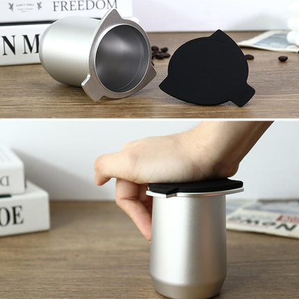 Coffee Machine Handle Dosing Cup Mug Coffee Powder Feeder with Silicone Cover For Breville 8 Series, Powder Feeder (Sliver), Powder Feeder (Black) - DealBuddy