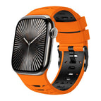 For Apple Watch 46mm / 49mm / 45mm / 44mm / Orange Black