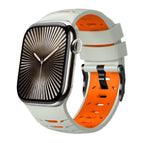 For Apple Watch 46mm / 49mm / 45mm / 44mm / Fog Gray Orange