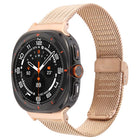 Integrated Buckle Embossed Milanese Metal Watch Band, For Samsung Galaxy Watch Ultra 47mm / Ultra 2025 - DealBuddy