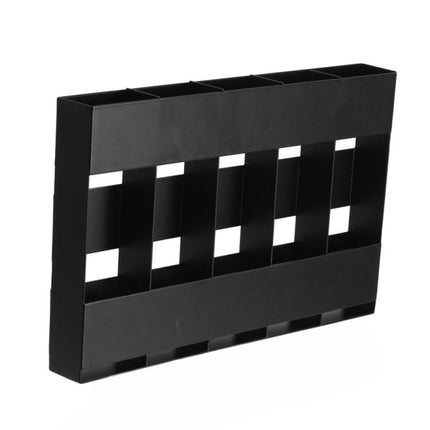 Five-grid Straw Cutlery Metal Storage Rack Kitchen Organizer, without Soft Magnetic Sheet, with 12pcs Soft Magnetic Sheet - DealBuddy