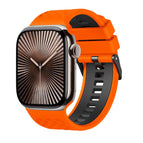 For Apple Watch 46mm / 49mm / 45mm / 44mm / Orange Black