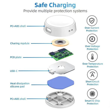 xDfind Portable Smart Watch Magnetic Wireless Charger, Length: 1m