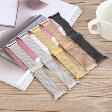 Milanese Integrated Buckle Metal Watch Band