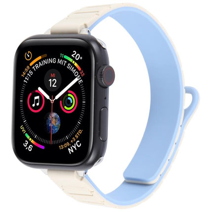 Slim I-shaped Magnetic Silicone Watch Band, For Apple Watch 46mm / 49mm / 45mm / 44mm, For Apple Watch 42mm / 41mm / 40mm / 38mm - DealBuddy
