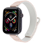 For Apple Watch 42mm / 41mm / 40mm / 38mm / Silver+Milk Tea Starlight