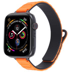 For Apple Watch 42mm / 41mm / 40mm / 38mm / Black+Orange Black