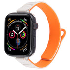 For Apple Watch 42mm / 41mm / 40mm / 38mm / Silver+Starlight Orange