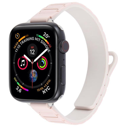 Slim I-shaped Magnetic Silicone Watch Band, For Apple Watch 46mm / 49mm / 45mm / 44mm, For Apple Watch 42mm / 41mm / 40mm / 38mm - DealBuddy