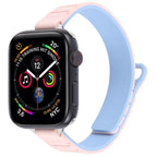 For Apple Watch 42mm / 41mm / 40mm / 38mm / Silver+Blue Pink