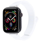 For Apple Watch 46mm / 49mm / 45mm / 44mm / Silver+White