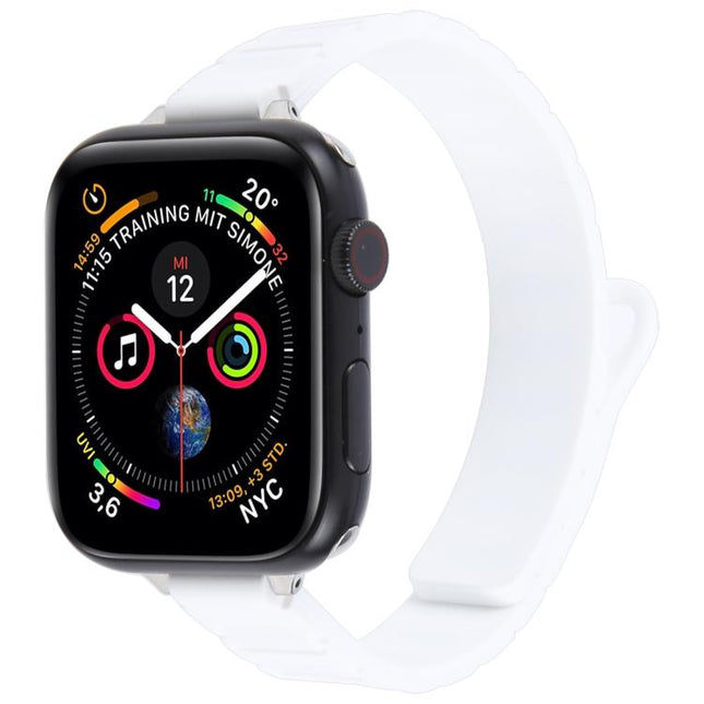Slim I-shaped Magnetic Silicone Watch Band, For Apple Watch 46mm / 49mm / 45mm / 44mm, For Apple Watch 42mm / 41mm / 40mm / 38mm - DealBuddy