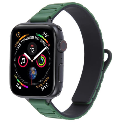 Slim I-shaped Magnetic Silicone Watch Band, For Apple Watch 46mm / 49mm / 45mm / 44mm, For Apple Watch 42mm / 41mm / 40mm / 38mm - DealBuddy
