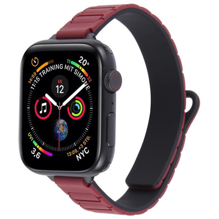 Slim I-shaped Magnetic Silicone Watch Band, For Apple Watch 46mm / 49mm / 45mm / 44mm, For Apple Watch 42mm / 41mm / 40mm / 38mm - DealBuddy