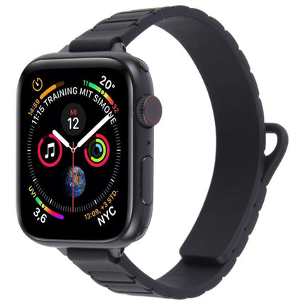 Slim I-shaped Magnetic Silicone Watch Band, For Apple Watch 46mm / 49mm / 45mm / 44mm, For Apple Watch 42mm / 41mm / 40mm / 38mm - DealBuddy