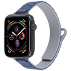 For Apple Watch 46mm / 49mm / 45mm / 44mm / Black+Dark Blue Grey