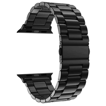 xDfind Three Beads Fold Buckle Stainless Steel Watch Band