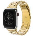 xDfind Three Beads Fold Buckle Stainless Steel Watch Band, For Apple Watch 42 / 44 / 45 / 46 / 49mm, For Apple Watch 38 / 40 / 41 / S10 42mm - DealBuddy