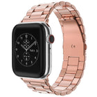 xDfind Three Beads Fold Buckle Stainless Steel Watch Band, For Apple Watch 42 / 44 / 45 / 46 / 49mm, For Apple Watch 38 / 40 / 41 / S10 42mm - DealBuddy