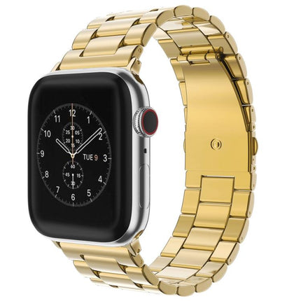 xDfind Three Beads Fold Buckle Stainless Steel Watch Band