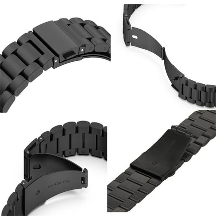 xDfind Three Beads Fold Buckle Stainless Steel Watch Band