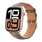 xDfind Black Shark Fine Grain Leather Watch Band, For Apple Watch 42 / 44 / 45 / 46 / 49mm, For Apple Watch 38 / 40 / 41 / S10 42mm - DealBuddy
