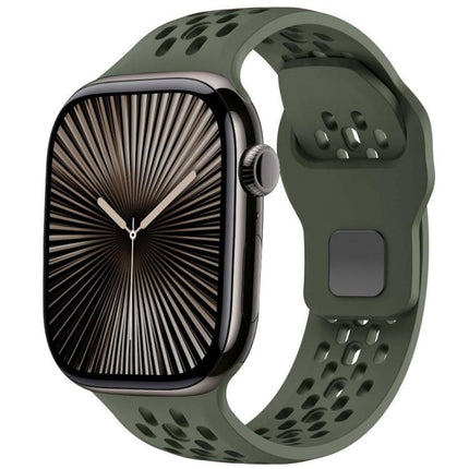 xDfind Mesh Reverse Buckle Silicone Watch Band - DealBuddy