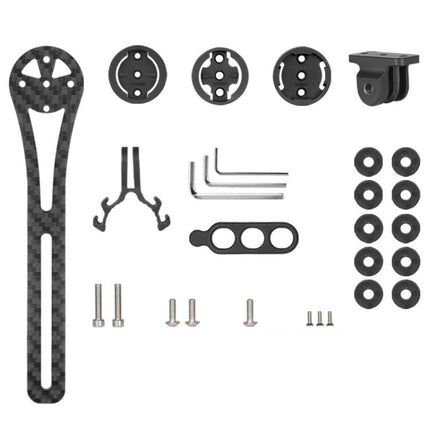 TOSEEK Carbon Fiber Bicycle Road Bike Integrated Handlebar Meter Bracket - DealBuddy