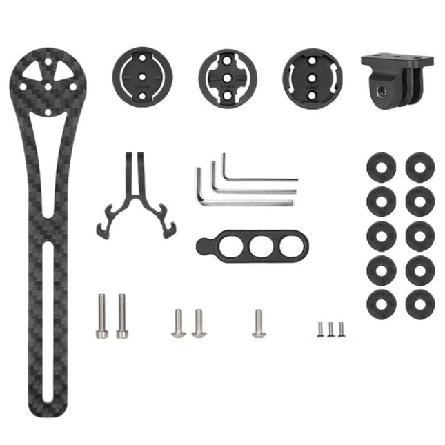 TOSEEK Carbon Fiber Bicycle Road Bike Integrated Handlebar Meter Bracket - DealBuddy