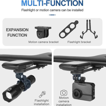 TOSEEK Carbon Fiber Bicycle Road Bike Integrated Handlebar Meter Bracket - DealBuddy