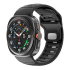 Striped Two Color Silicone Watch Band
