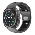 Striped Two Color Silicone Watch Band