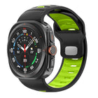 Striped Two Color Silicone Watch Band, For Samsung Galaxy Watch Ultra 47mm / Ultra 2025 - DealBuddy