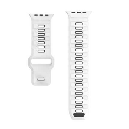 Checkered Reverse Buckle Silicone Watch Band, For Apple Watch 46mm / 49mm / 45mm / 44mm - DealBuddy